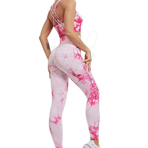 Conjunto de Yoga ligero para mujer Ropa de gimnasio de secado rápido Patrón sólido transpirable Tallas grandes Hecho Pakistán Nuevo estilo Precio barato 2 piezas - Product Image 2