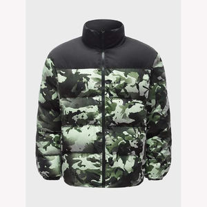 Chaqueta acolchada de algodón acolchada para hombre precio al por mayor nueva chaqueta de lona cálida de invierno con diseño impreso - Product Image 1