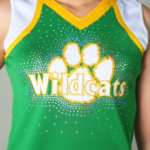 Nouveauté, ensembles d'uniformes de cheerleading 100% polyester, haute qualité, personnalisables, séchage rapide, respirants, confortables, vente en gros, sur mesure - Product Image 4