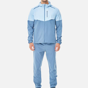 Conjuntos cortavientos de manga larga personalizados para hombres de etiqueta privada Nuevo estilo Logotipo personalizado Impermeable Ligero Traje cortavientos para hombres - Product Image 1