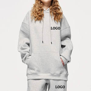 Logo personnalisé impression polaire matériel sport Fitness porter femmes vêtements d'entraînement survêtement avec cordon de serrage à capuche - Product Image 2