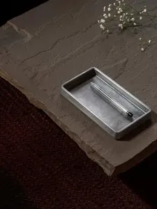 Exxent Serveringsbakke Bandeja de servicio Bandeja de comida de aluminio rectangular Plato de servicio de metal Bandeja de comida Cocina - Product Image 2