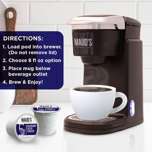 Cápsulas de Café con Sabor a Arándanos Maud's, 18 Unidades, Café Tostado Medio en Cápsulas Individuales – 100% Granos de Arábica - Product Image 4