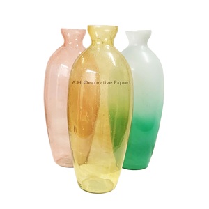Jarrón de cristal colorido creativo de estilo nórdico para decoración del hogar de bodas, nuevo jarrón moderno, jarrón cilíndrico de cristal colorido al mejor precio - Product Image 5