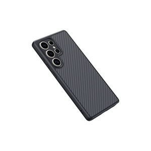 Coque de protection antichoc en silicone à texture fibre de carbone compatible MagSafe de luxe pour Samsung Galaxy S25 Ultra - Product Image 4