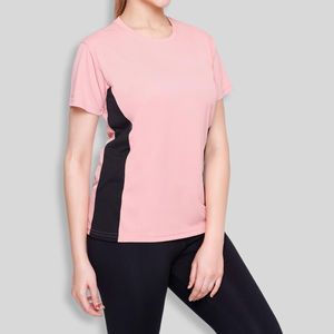 T-shirts de sport pour femmes de qualité supérieure, manches courtes, coupe ajustée, absorbant la transpiration, pour la salle de sport, décontractés, yoga, sport - Product Image 4