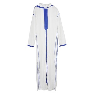 Patchwork Stand Collar musulmán para hombre de manga larga Thobe Oriente Medio Arabia Saudita Kaftan islámico Abaya Thobe / Thawb - Product Image 4