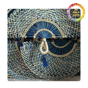 Abanico de mano de algas marinas de tejido rústico de artesanos locales de Vietnam | Artículo hecho a mano para decoración y regalo | Directo de fábrica - Product Image 4