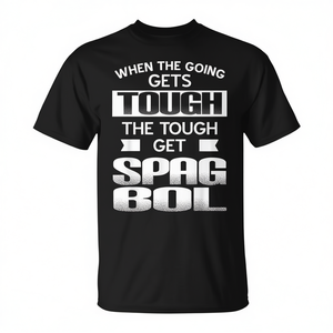 T-Shirt Unisex Spag Bol a Maniche Corte con Collo Rotondo e Stampa Serigrafica, Maglietta Promozionale per Adulti - Product Image 2
