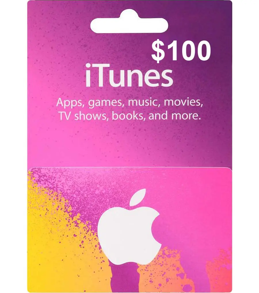 Mua cửa hàng ứng dụng $100 toàn cầu và Thẻ quà tặng iTunes-Gửi email