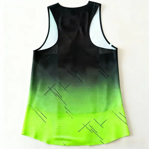 Manufacturer Supply Custom Sublimation Print Quick Dry Unisex Summer Running Marathon Gym Fitness Running Singlet Training <b>Vest</b> - Product Image 5