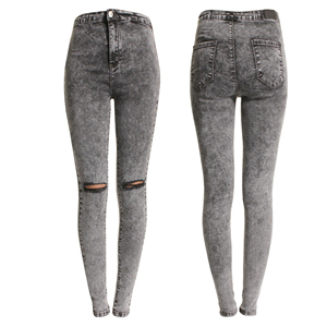 Pantalones Vaqueros de Mezclilla para Mujer, Cintura Media, Corte Recto, con Cordón Ajustable, para Uso Diario en Invierno, Estilo Casual y Elegante, Marca KATBROS INDUSTRY - Product Image 5
