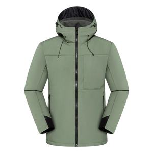 Fabricant de vestes de pluie à capuche pour femmes, nouvelle veste softshell coupe-vent à fermeture éclair, vente en gros OEM, vestes d'hiver imperméables 2026 - Product Image 4