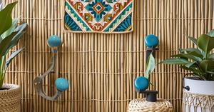 <b>Door</b> Mounted Bathroom Holder <b>Over</b> the <b>Door</b> Hanger Cloth Coat <b>Hook</b> with Colorful Ceramic Ball - Product Image 2