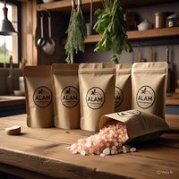 Sal del Himalaya Rosa Claro Orgánica Certificada por HACCP, Gránulos Finos y Gruesos, Empaque Personalizado, Rica en Vitaminas, Minerales y Energía