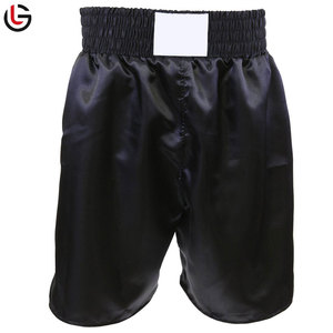 Pantalones cortos de boxeo personalizados de alta calidad con logotipo impreso en la cintura para peleas y artes marciales - Product Image 1