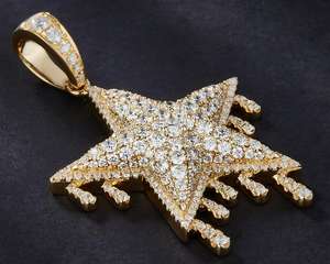 Design personnalisé personnalisé glacé Hip Hop 925 argent massif Leb Grown diamant pendentif pour hommes VVS clarté - Product Image 1