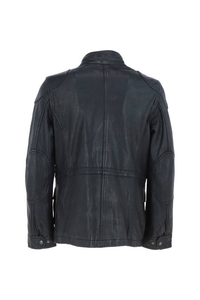 Chaqueta de Motociclista de Cuero Genuino Ecológica, Transpirable, Elegante, Ajustada, Informal, de Alta Calidad, Venta Caliente, Personalizada para Hombre - Product Image 2