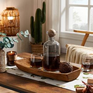 Bol à pâte et fruits en bois poli rustique bol de service et décoratif en bois naturel pour la cuisine, la salle à manger, la décoration intérieure de la ferme - Product Image 3