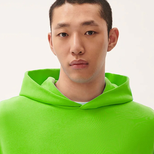 Sudadera con capucha de gran tamaño para hombre, sudadera de algodón, ropa de calle de peso pesado, Top con capucha de manga larga informal a la moda - Product Image 4