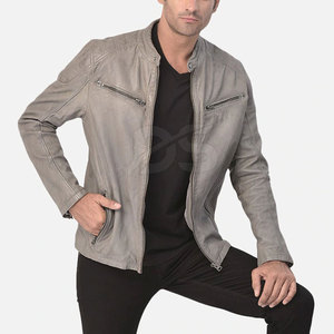 เสื้อแจ็คเก็ตหนังวัวฤดูหนาวคุณภาพสูงราคาประหยัด สีตามสั่งสำหรับผู้ชาย - Product Image 5