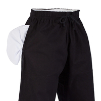 Pantalon de Taekwondo Slim Fit Entièrement Noir 2025 – Qualité Supérieure, Durable, Respirant, 100% Coton, Unisexe Adulte, 160g, Logo Multi-Position