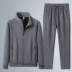 Premium Summer Casual 2 Piece Set Top Quality 100% Organic Cotton Zipper Tracksuits Stylish Breathable New Sweat Suits - Product Image 1