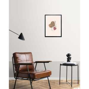 Cadre d'affichage carré A4 en bois noir pour affiches, cadre à bascule très demandé avec support en métal, 45 x 60 cm - Product Image 1