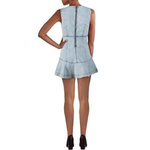 ฟรีพีเพิล วีเมนส์ แคชชวล อเล็กซ์ แชมเบรย์ มินิเดรส ผ้าเดนิมโอเชียนสเปรย์ไซส์ 4 - Product Image 2