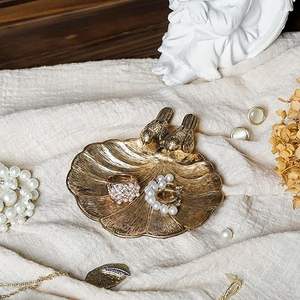 2026 Antique Bird Jewelry Dish Vintage Trinket Tray for Rings Keys & Coins Wholesale Bird Bowl Catchall Plate for Vanity or Gift - Product Image 4