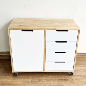 Armoire de classement mobile en bois au design minimaliste pour bureau et atelier - Product Image 6