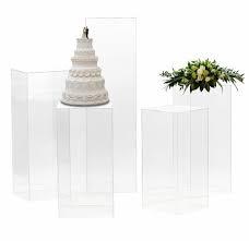 <b>Clear</b> Acrylic Modern Customized Storage Pedestal Riser Display Boxes Elegant Wedding Centerpieces Flower Stands for Exhibitions - Product Image 3