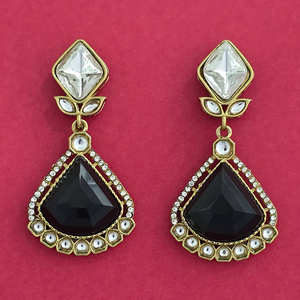 Indo Western Classic <b>Chandelier</b> <b>Earrings</b> with Mehndi Plating Artifical Jewellery Exporter in India <b>Fashion</b> Accessory - Product Image 2