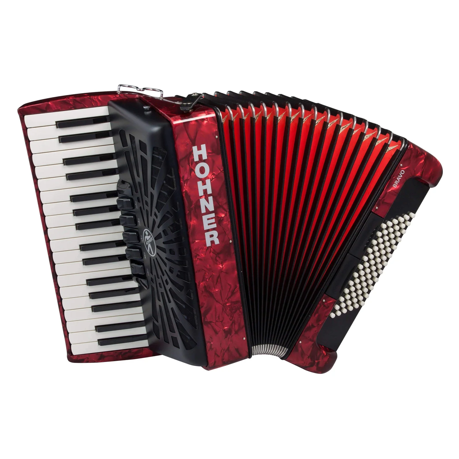 Hohner Student 72 Piano Accordion, 72-bass, with Hard case