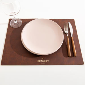 Wholesale Leather <b>Table</b> <b>Mats</b> for Restaurant Dining Washable Waterproof Non Slip Heat Smell Proof Heavy Duty Comfortable - Product Image 4