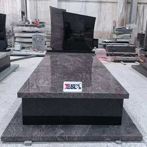 Estilo de Polonia <span class=keywords><strong>Paradiso</strong></span> púrpura e indio negro granito lápida granito púrpura lápida y monumento para cementerio - Product Image 2