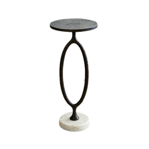 Mesa de bebidas de mármol y Metal de diseño Premium, muebles de sala de estar de lujo, uso doméstico moderno, artículo al por mayor, artículo decorativo para el hogar - Product Image 1