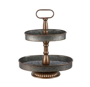 Support à gâteau en métal rond de qualité supérieure Design fantastique Serveur de gâteau galvanisé Outils de gâteau - Product Image 6