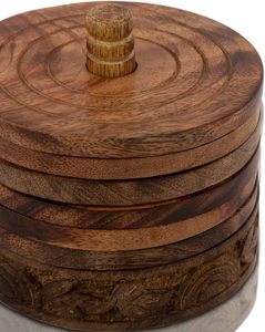 Posavasos de madera cuadrados con diseño elegante y acabado de madera natural para protección moderna de mesa - Product Image 5