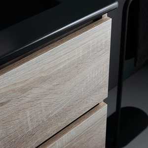 Mobile da Bagno Well Oak 60cm con Lavabo Belize Nero Opaco, Set Bagno Premium - Product Image 5