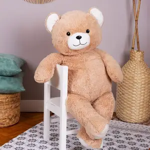 Kinder riesiger Teddybär 100 cm Beige  großer Teddybär Made in France hochwertig zu verkaufen