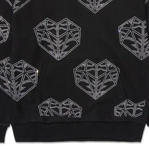 Nuevas sudaderas con capucha con diamantes de imitación Unisex cosidas hechas a medida antiarrugas 100% algodón orgánico impermeable secado rápido otoño tarifa al por mayor - Product Image 4