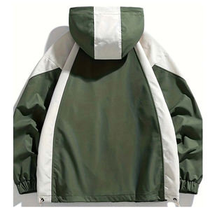 Sudaderas cortavientos para hombre, chaqueta con cremallera y capucha, manga larga a prueba de viento, prendas de vestir, sudaderas con capucha - Product Image 4