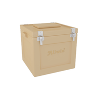 Glacière portable en plastique recyclable de 120 L, robuste, avec une forte rétention thermique pour le stockage des aliments et des boissons