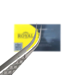 แหนบต่อขนตาที่ได้รับการออกแบบมาอย่างงดงามการต่อขนตาและอุปกรณ์การต่อขนตาเพิ่มวอลลุ่มสีเงิน - Product Image 4