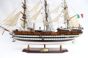 Gia Nhien Manufacturer Approve Custom Design Low MOQ Commercial Ships Amerigo Vespucci <b>WOODEN</b> <b>MODEL</b> BOAT_ <b>WOODEN</b> HANDICRAFT - Product Image 3