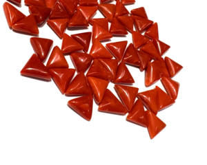 Coral Rojo Italiano Natural de Primera Calidad, Corte Trillón, Piedra Suelta al por Mayor, Cabujón de Coral Rojo para Joyería - Product Image 5