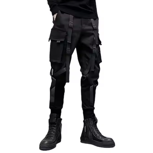 Pantalon Cargo léger multi-poches couleur unie pantalon Cargo à séchage rapide pour adulte taille Cargo pantalon pour hommes - Product Image 4