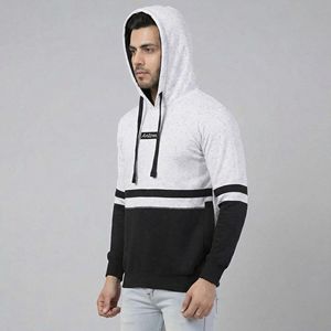 เสื้อฮู้ดดี้ผู้ชายทรงโอเวอร์ไซส์ แขนยาว แต่งคริสตัล ดีไซน์เนอร์ ผลิตตามสั่ง สไตล์ซันเฟด ลุคดิสเทรส ซิปหน้า ล้างสีแบบแอซิดวอช - Product Image 2