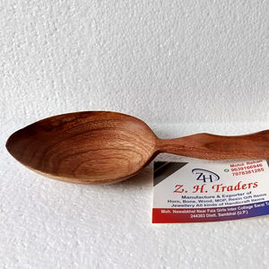 Cuchara de madera de Neem hecha a mano auténtica, utensilios de cocina de madera de Margosa de calidad superior para uso diario y regalos - Product Image 1